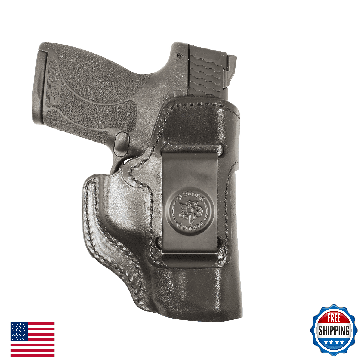 Desantis Inside Heat IWB Holster: Shield, Right Hand, Black - Style #127 - Image 1