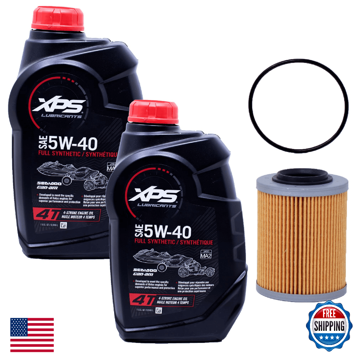 Edwards Full Synthetic Oil Change Kit 2014-2024 Sea-Doo Spark PWC - Image 1