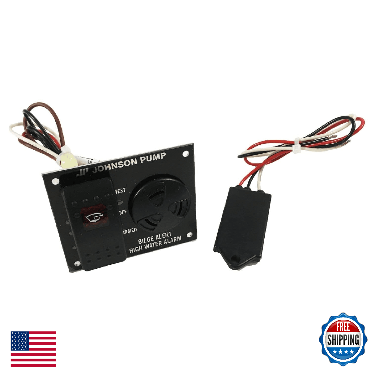 Johnson Pumps 72303 Bilge Alert High Water Alarm 12V with Sensor - Image 1