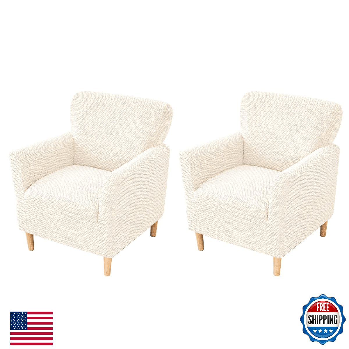 FUANGUI Banquet Armchair Slipcover Chair Covers with Arms Stretch Club Chair Sli - Image 1