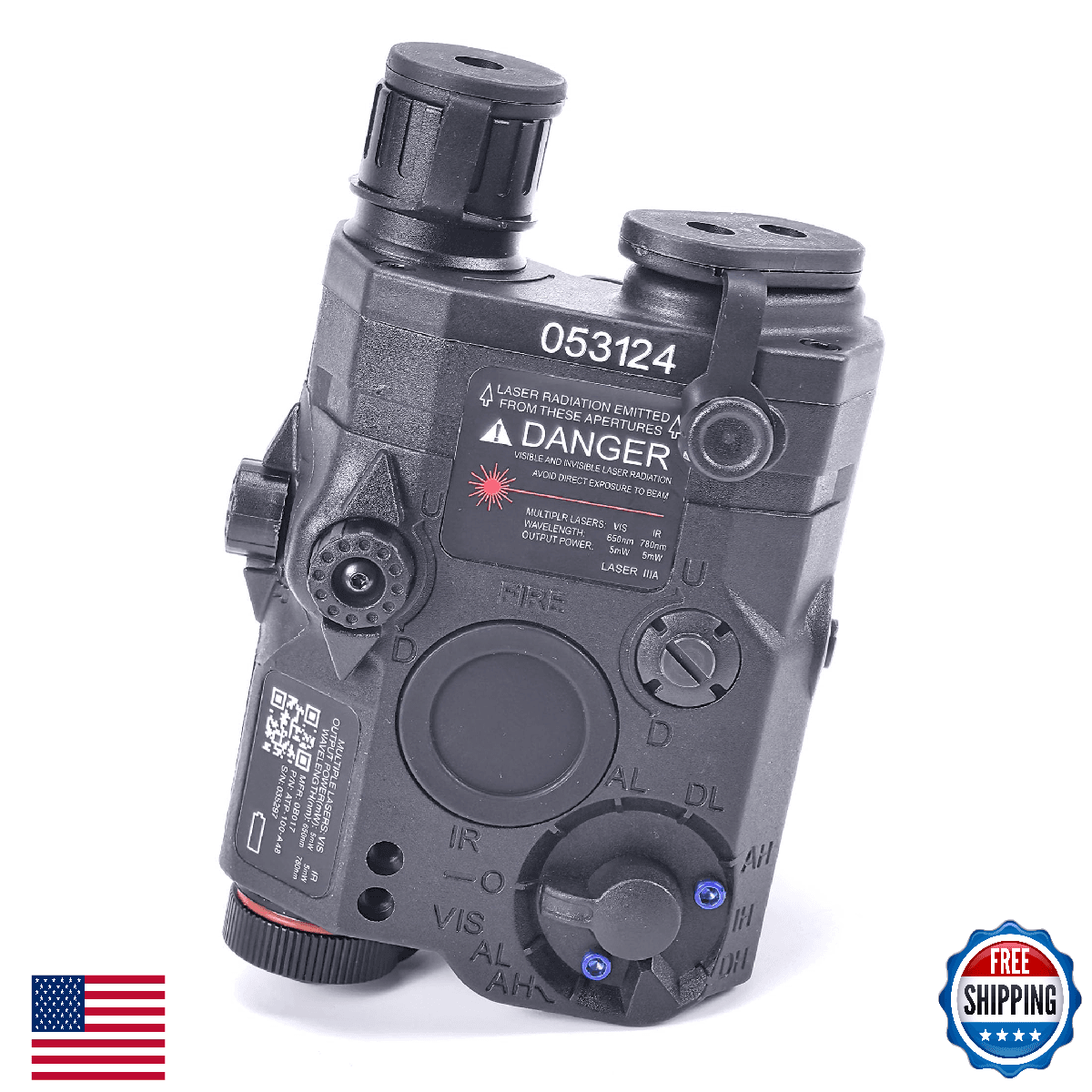 ATAIRSOFT Airsoft PEQ-15 IR Laser + Visible Red Laser + White LED Flashlight 5 M - Image 1