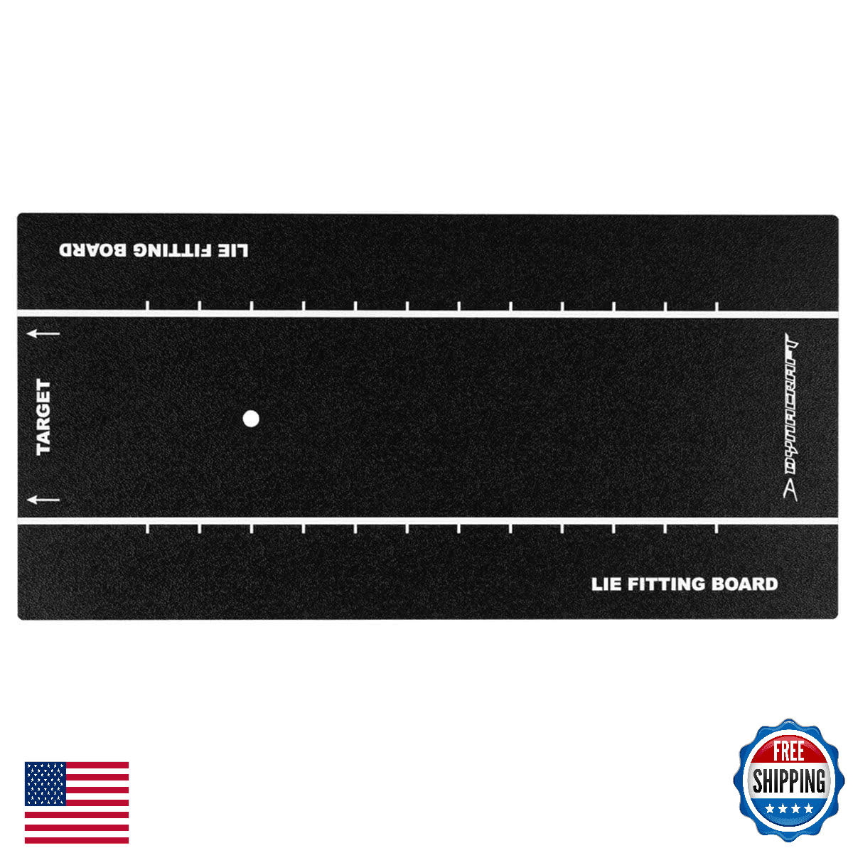 Dynacraft Heavy Duty Golf Club Lie Fitting Board Textured Surface Training Aid - Image 1