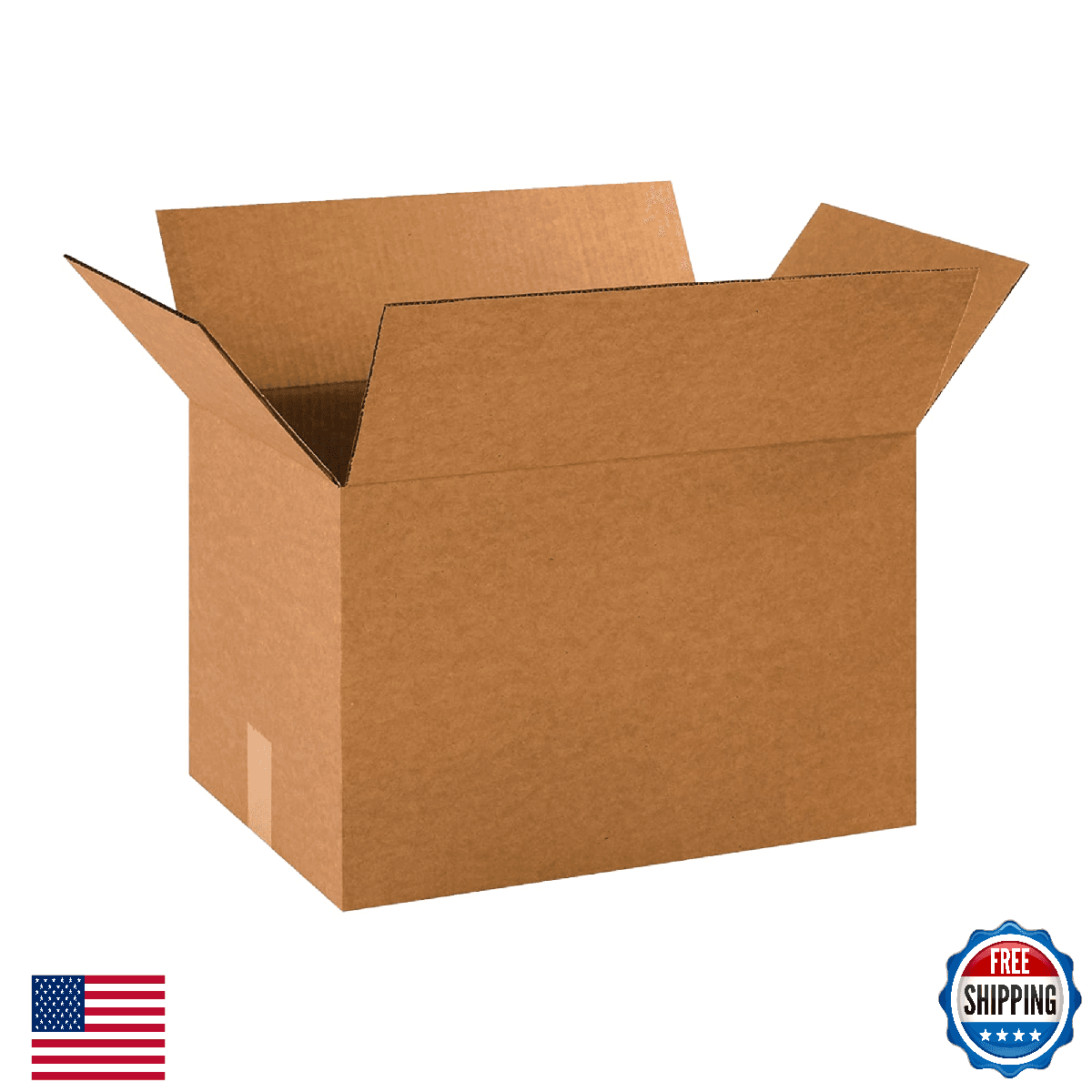 PARTNERS BRAND 18x12x12 Corrugated Cardboard Boxes - Medium Shipping Cartons - Image 1