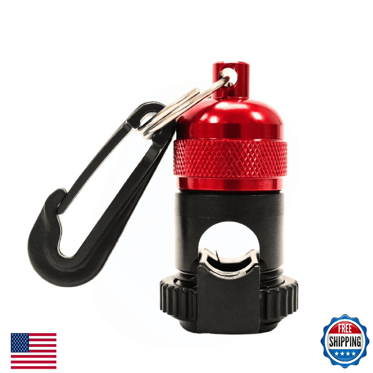 Scuba Diving Magnetic Regulator Octopus Hose Holder Clip Red - Image 1