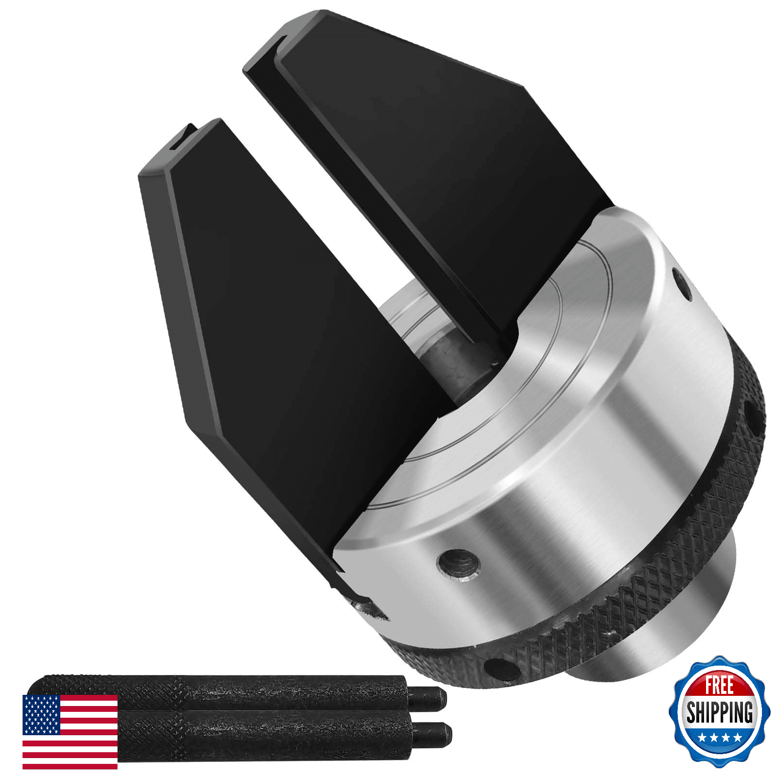 2-Inch 2-Jaw Pen Drilling Lathe Chuck 1" x 8TPI Thread Woodworking - Image 1