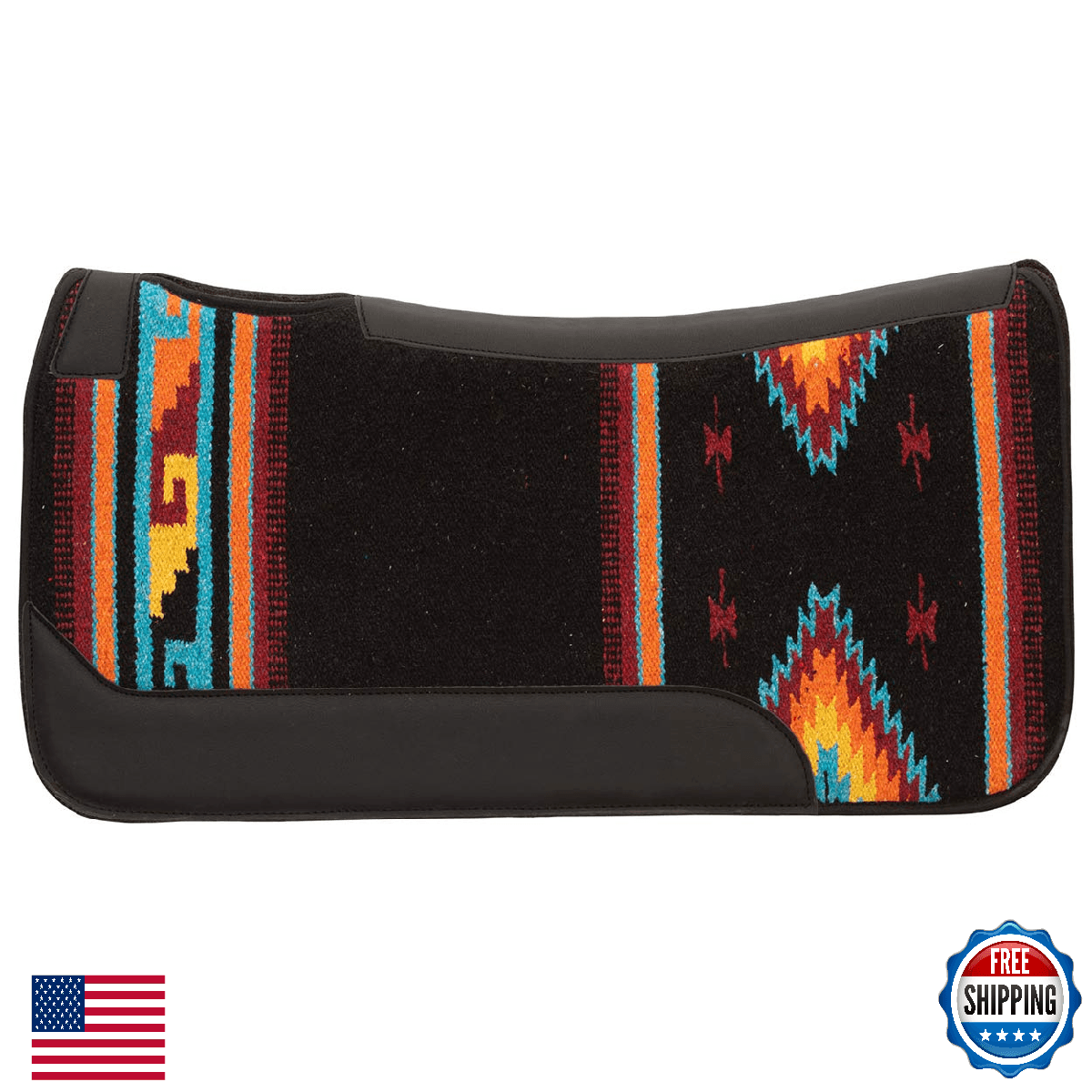 Weaver Leather Contoured Single Weave Wool Blend Felt Saddle Pad - Image 1