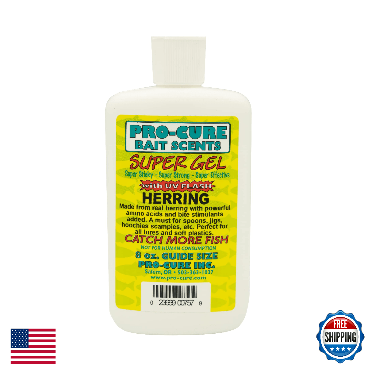 Pro-Cure Herring Super Gel, 8 oz - Salmon Killer Bait, Easy Apply - Image 1