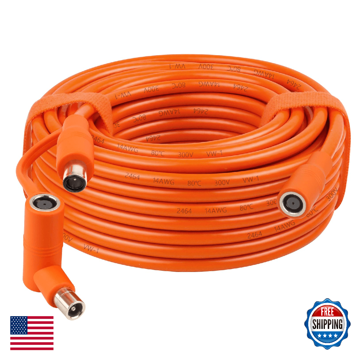 MOOKEERF 14AWG DC 8mm Extension Cable for Solar Panel 40FT,DC7909 Solar Panel Ca - Image 1