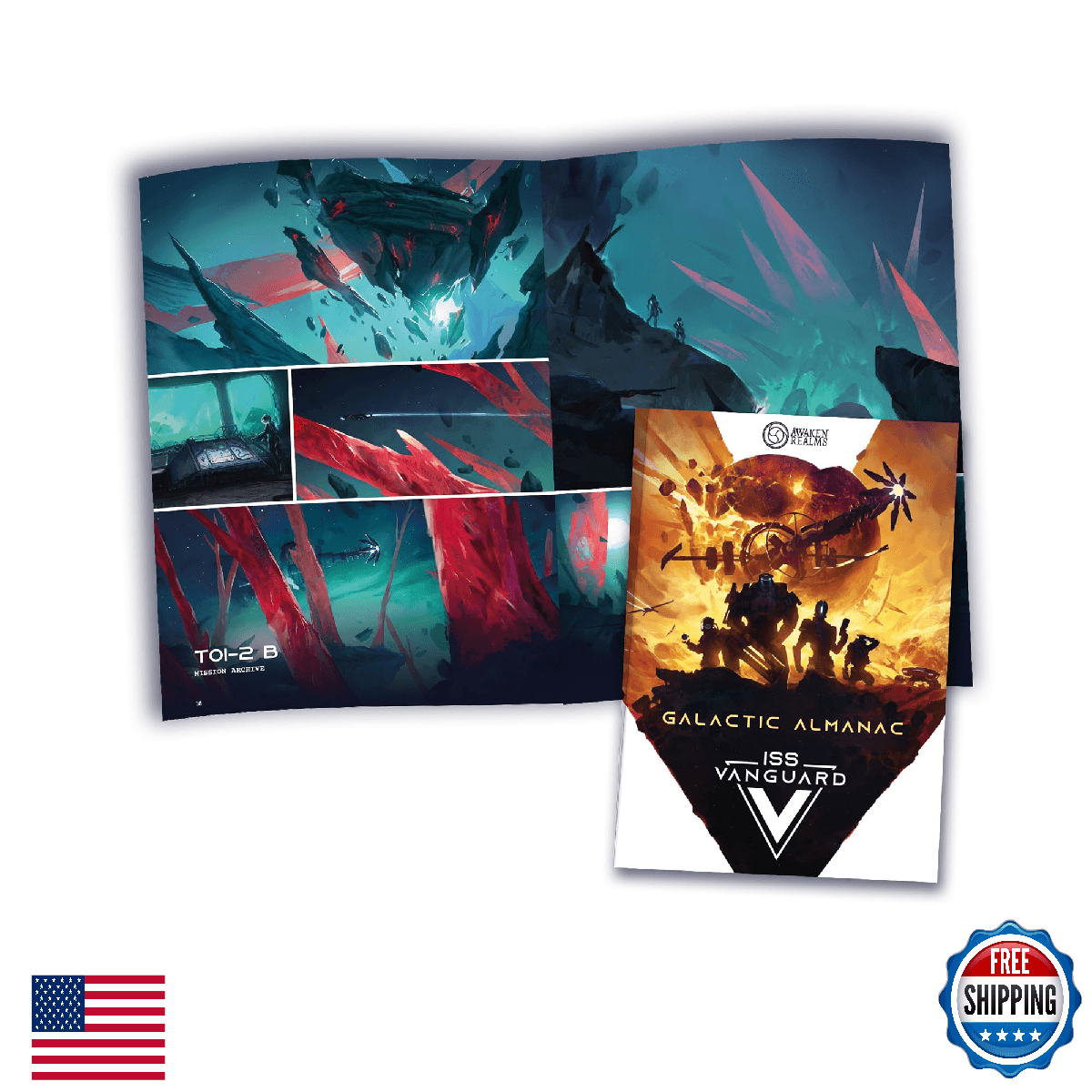 Awaken Realms ISS Vanguard Galactic Almanac Expansion Ultimate Guide Fans Collec - Image 1