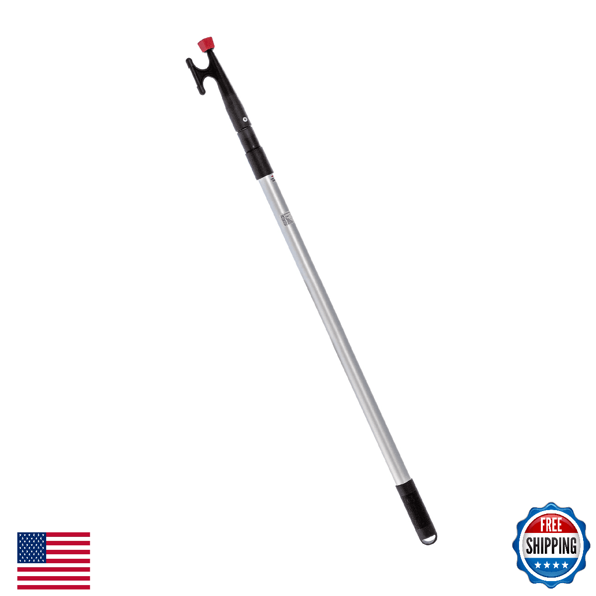 Attwood 11180-5 Aluminum Telescoping Boat Hook - 3.5 to 8 Ft - Marine - Image 1
