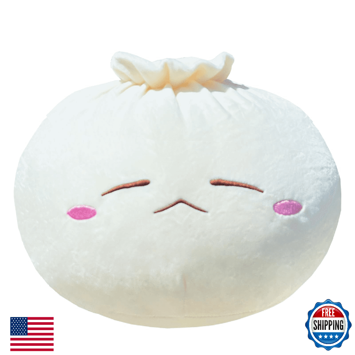 Yoholto Dumpling Plush Pillow Stuffed Animal Funny Bun Plush Toy - Image 1