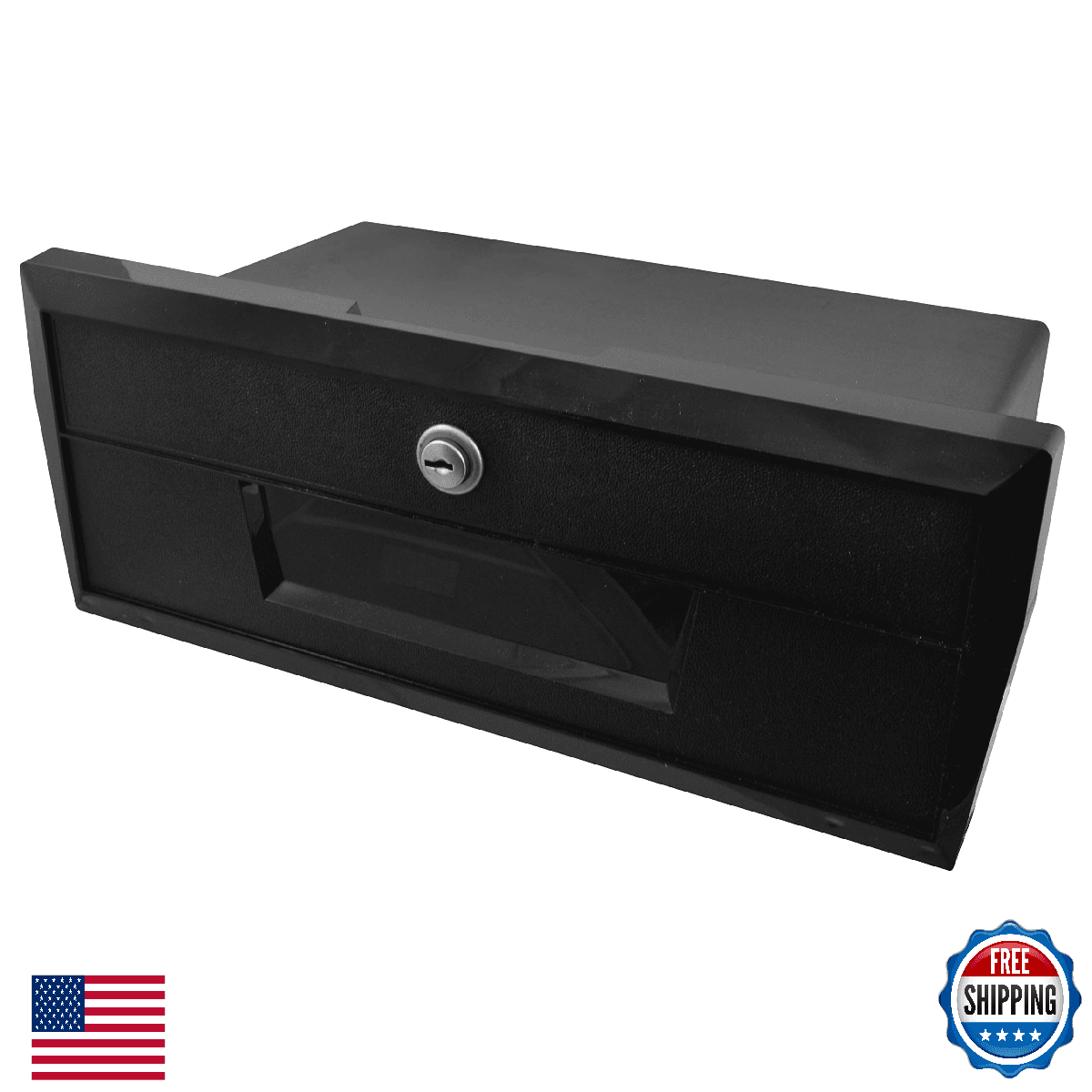 Attwood 2638-1 Light Lockable Boat Glove Box w/ Keys - Secure Storage - Image 1