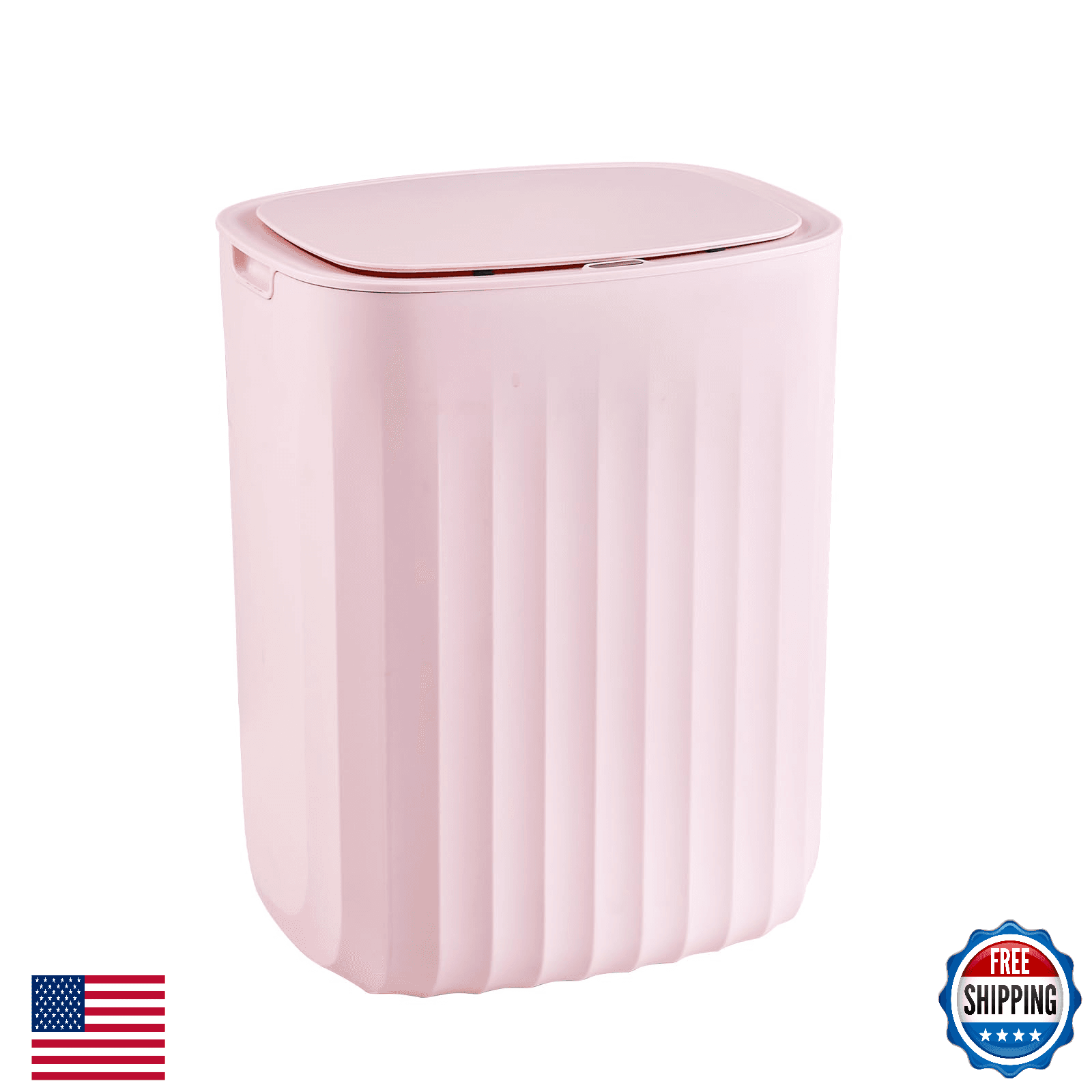 ELPHECO 3.5 Gallon Waterproof Motion Sensor Bedroom Trash Can with Lid Bathroom - Image 1