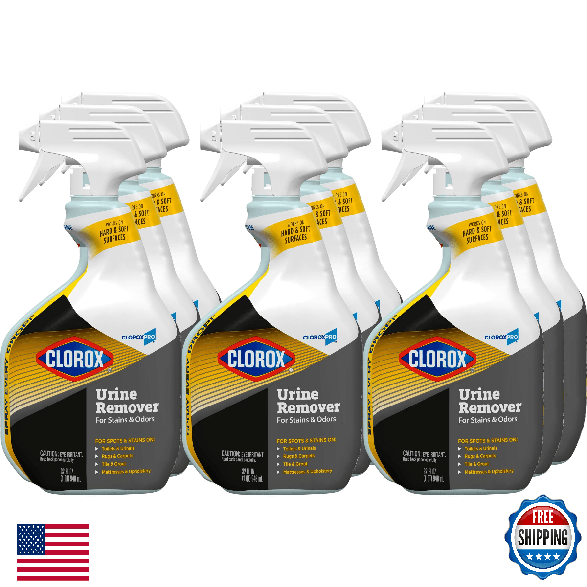 CloroxPro Urine Remover for Stains & Odors Spray, Hydrogen Peroxide, 32oz - Image 1