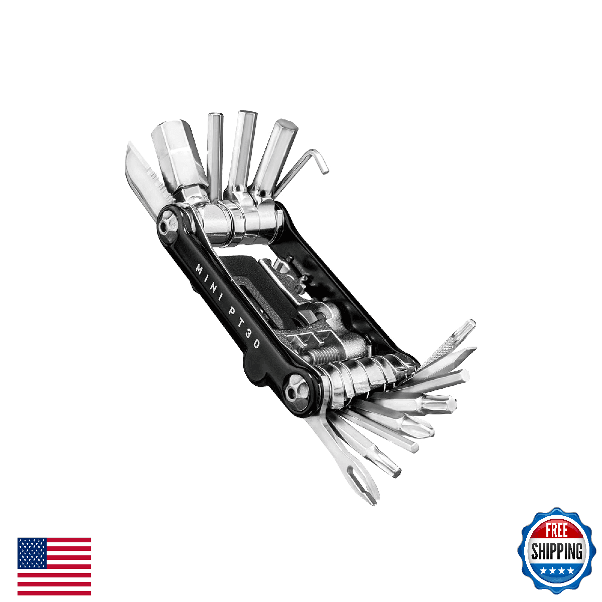 Topeak Mini PT30 Multi-Tool - 30-Function Pro Bike Repair w/ Tubeless Repair - Image 1
