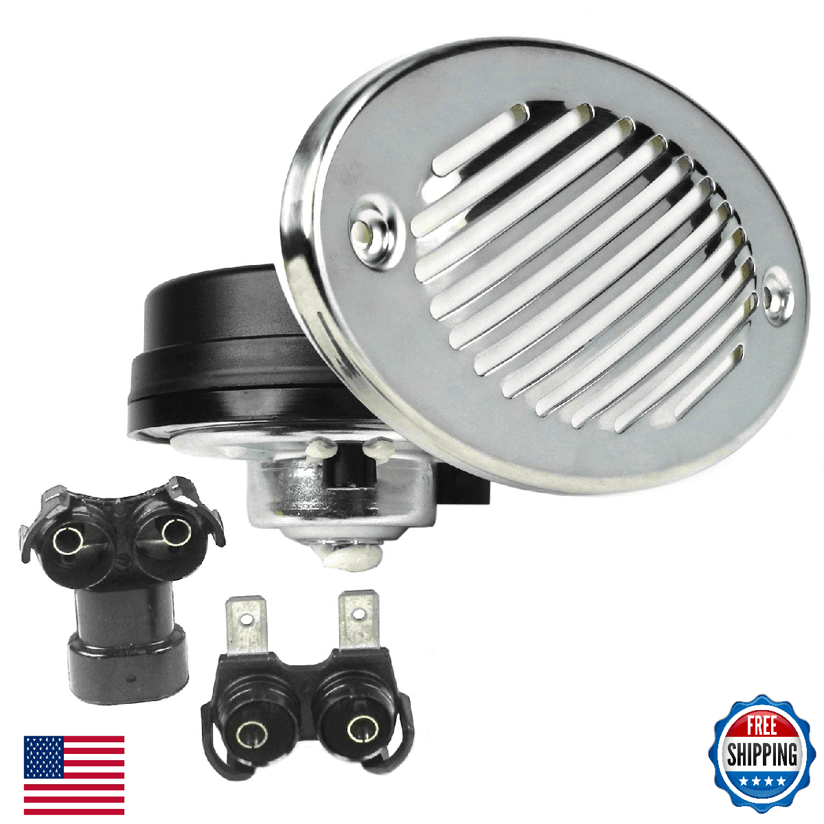 Seachoice Hidden Boat Horn ABYC NMMA Standard Stainless Steel Cover - Image 1