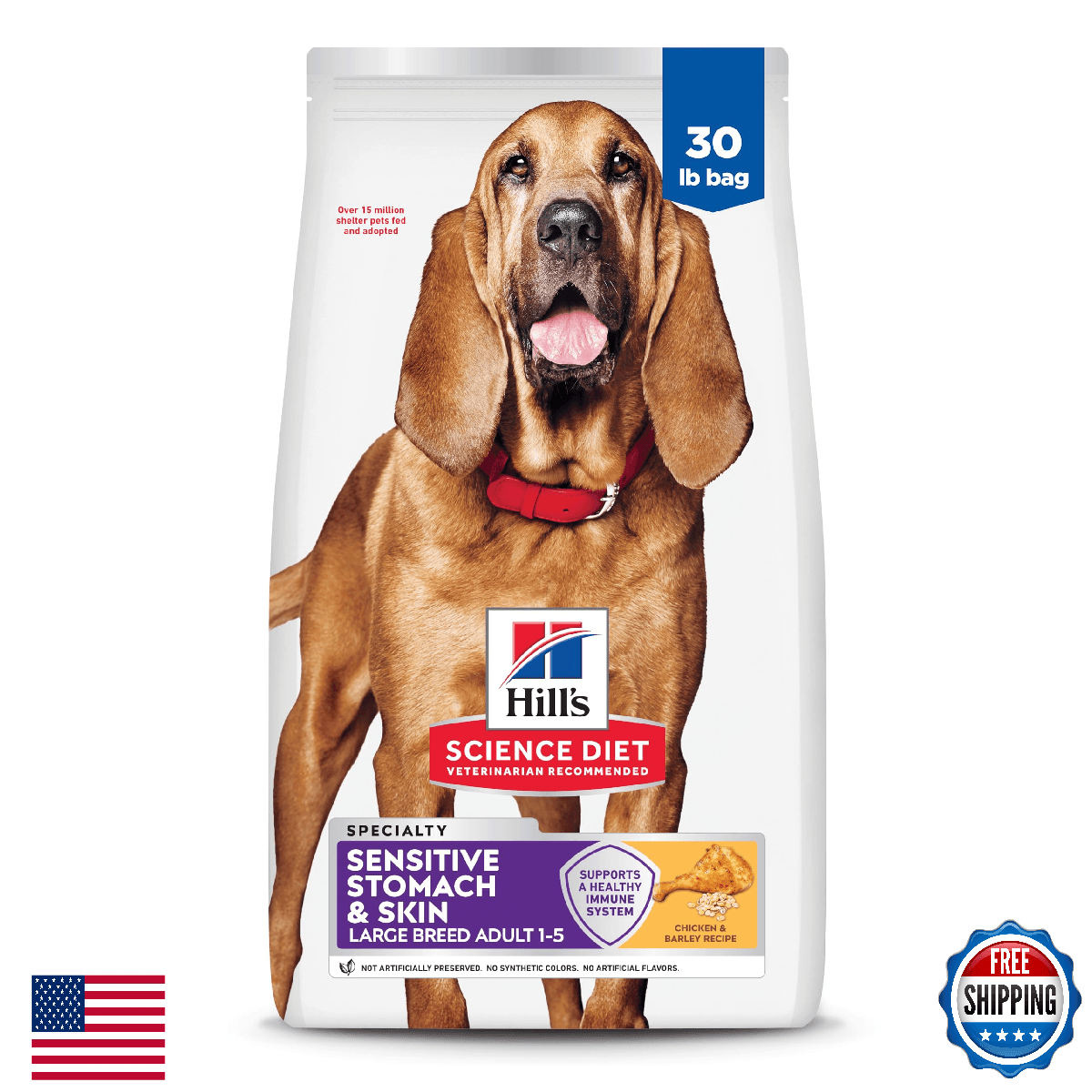 Hill's Science Diet Sensitive Stomach & Sensitive Skin Large Breed Adult Dry Dog - Image 1