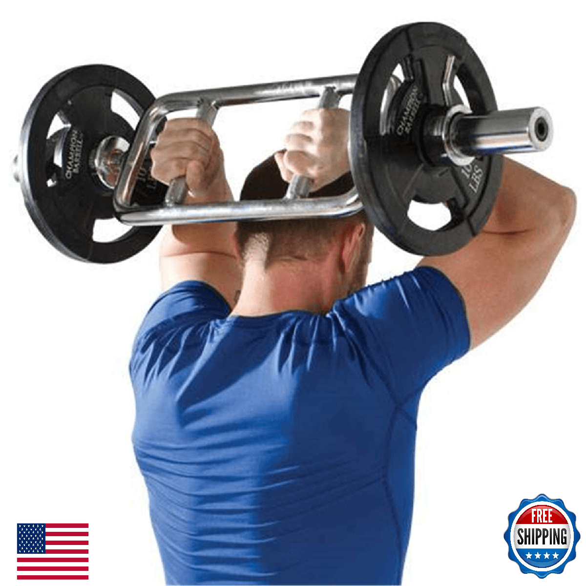 Champion Olympic-Style Tricep Bomber - Chrome, Wrenchless Collars, 35" - Image 1
