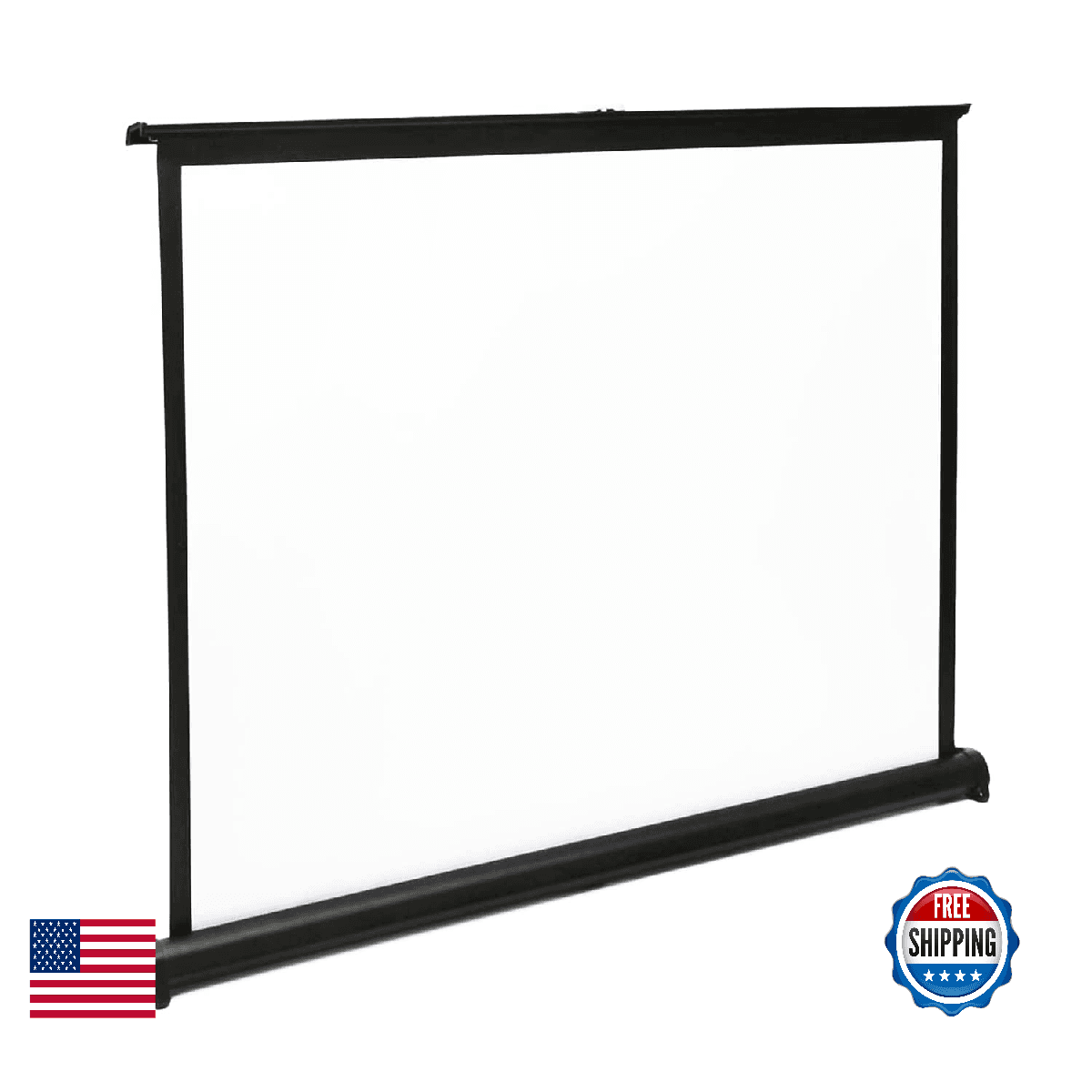 ProHT Matte White 50" Diagonal Portable Tabletop Projection Screen - Image 1