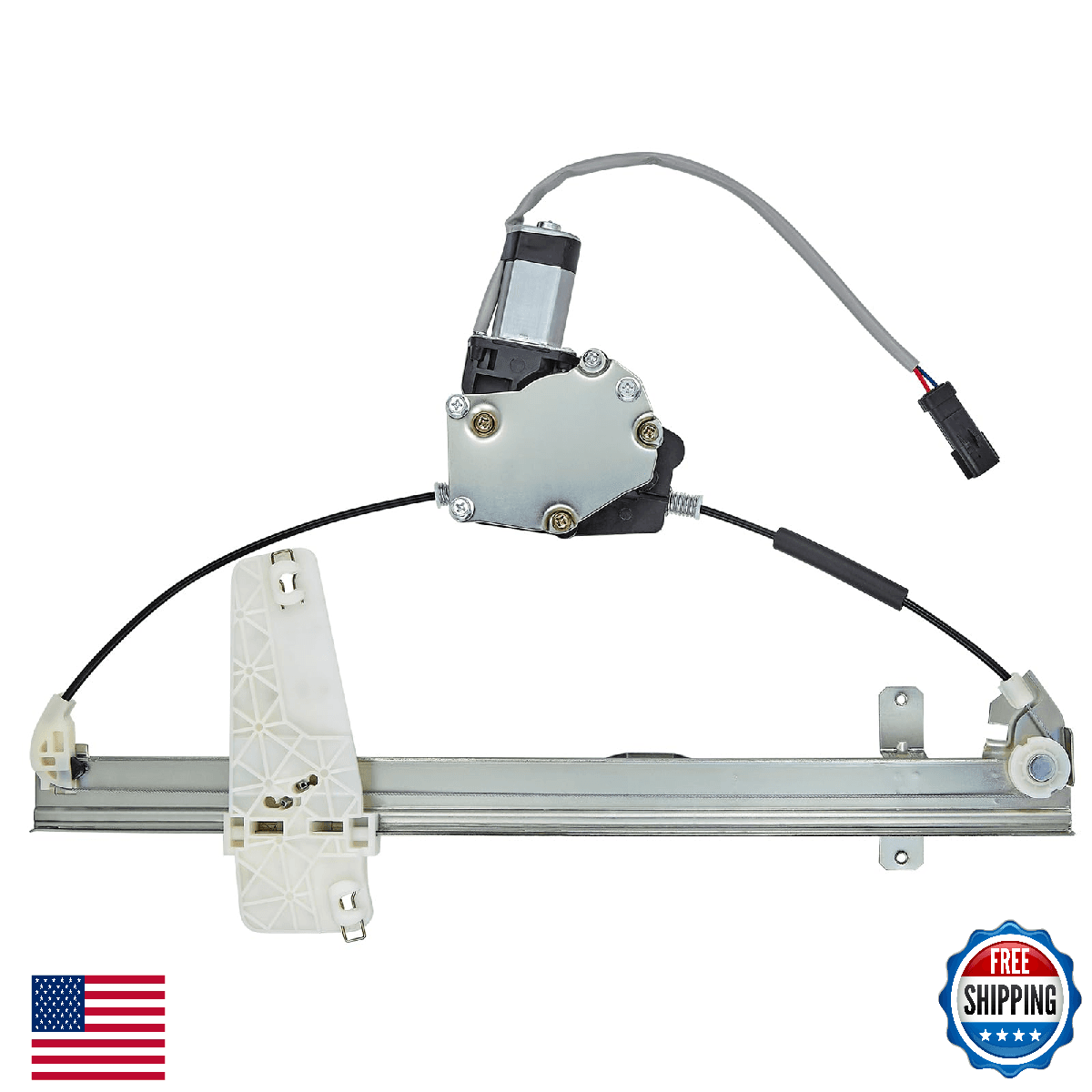 BDFHYK 741-556 Power Window Regulator w/ Motor Front Left 01-04 Grand Cherokee - Image 1