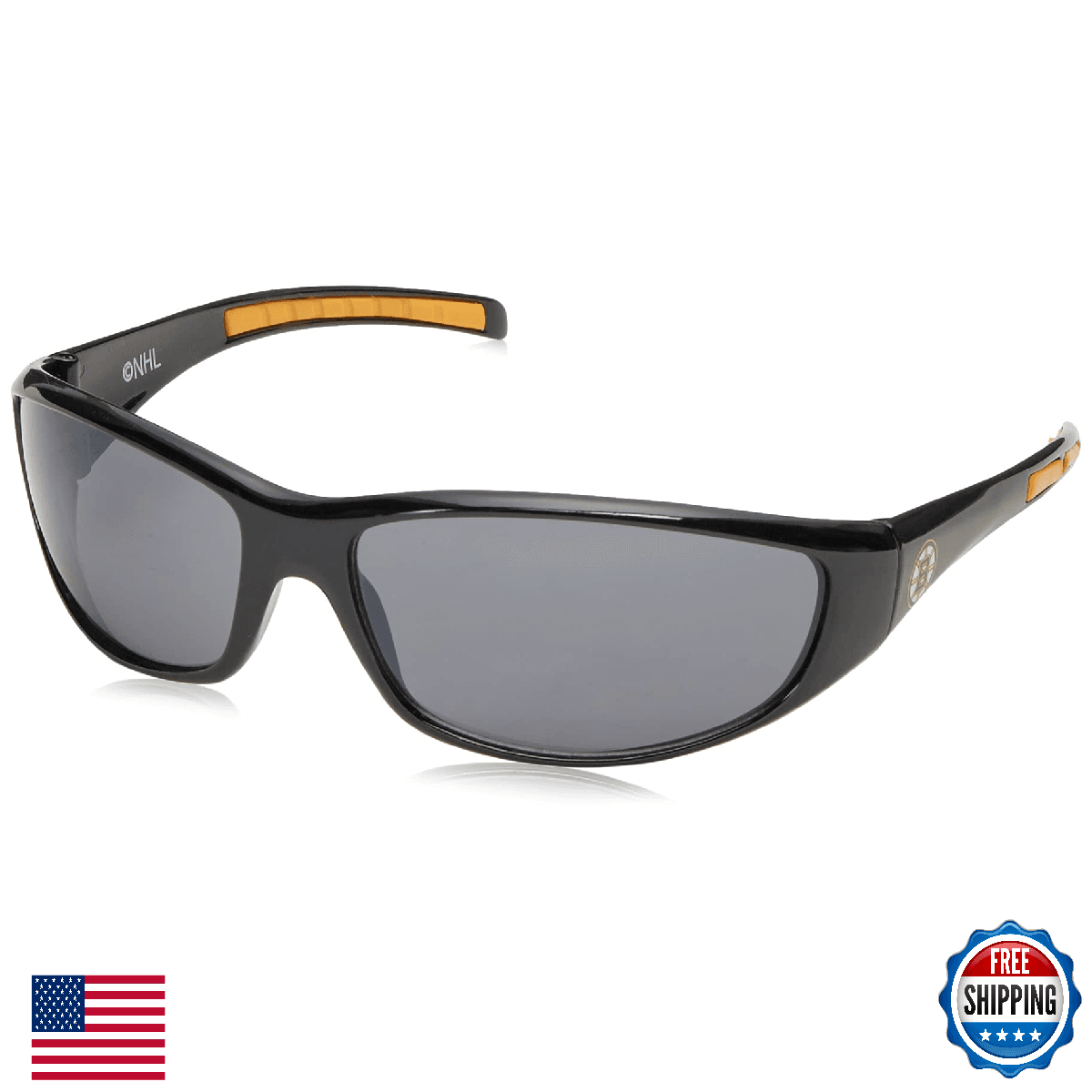 NHL Boston Bruins Wrap Sunglasses - UVA/UVB Protection - Siskiyou Sports - Image 1