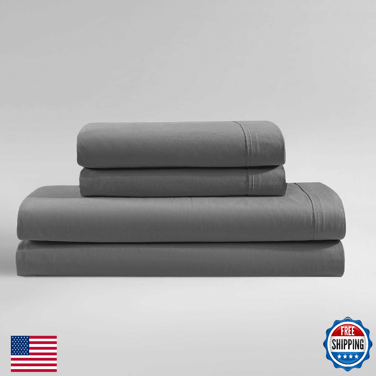 Calvin Klein Twin XL Bed Sheets Cotton Percale Bedding Set Deep Pockets Oeko-TEX - Image 1
