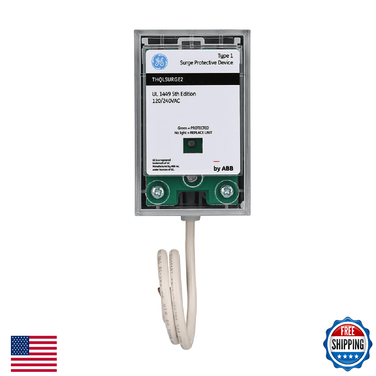 ABB THQLSURGE2 Type 1 Whole House Surge Protector 120/240V 25kA - Image 1