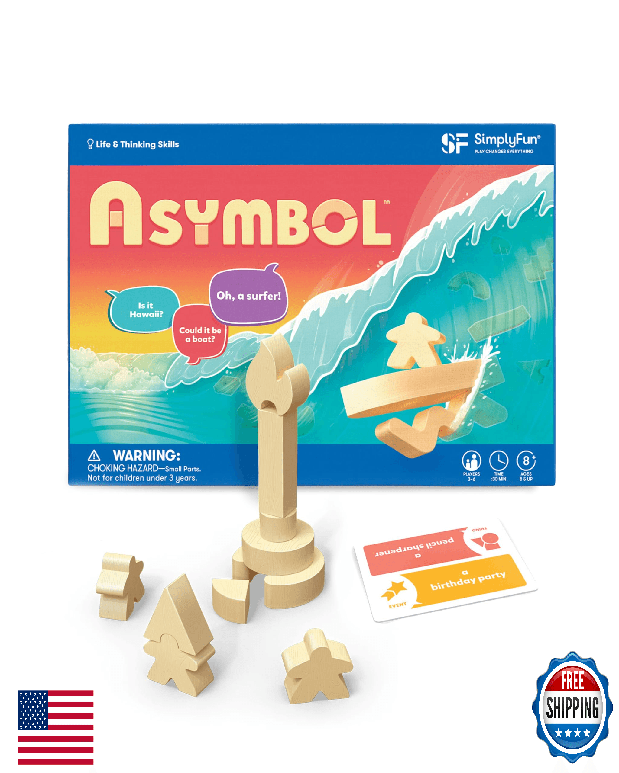 SimplyFun Asymbol Building Communication Game Creative Thinking - Image 1