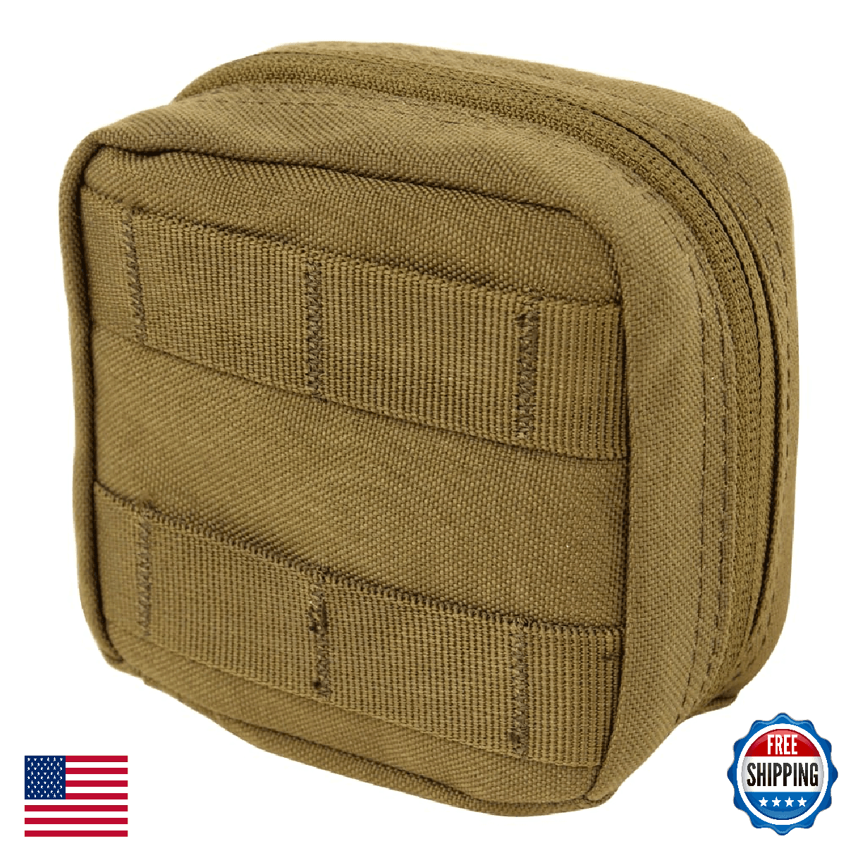 Condor Elite MA77-498 4x4 Utility Pouch Coyote Brown - Durable & Reliable - Image 1