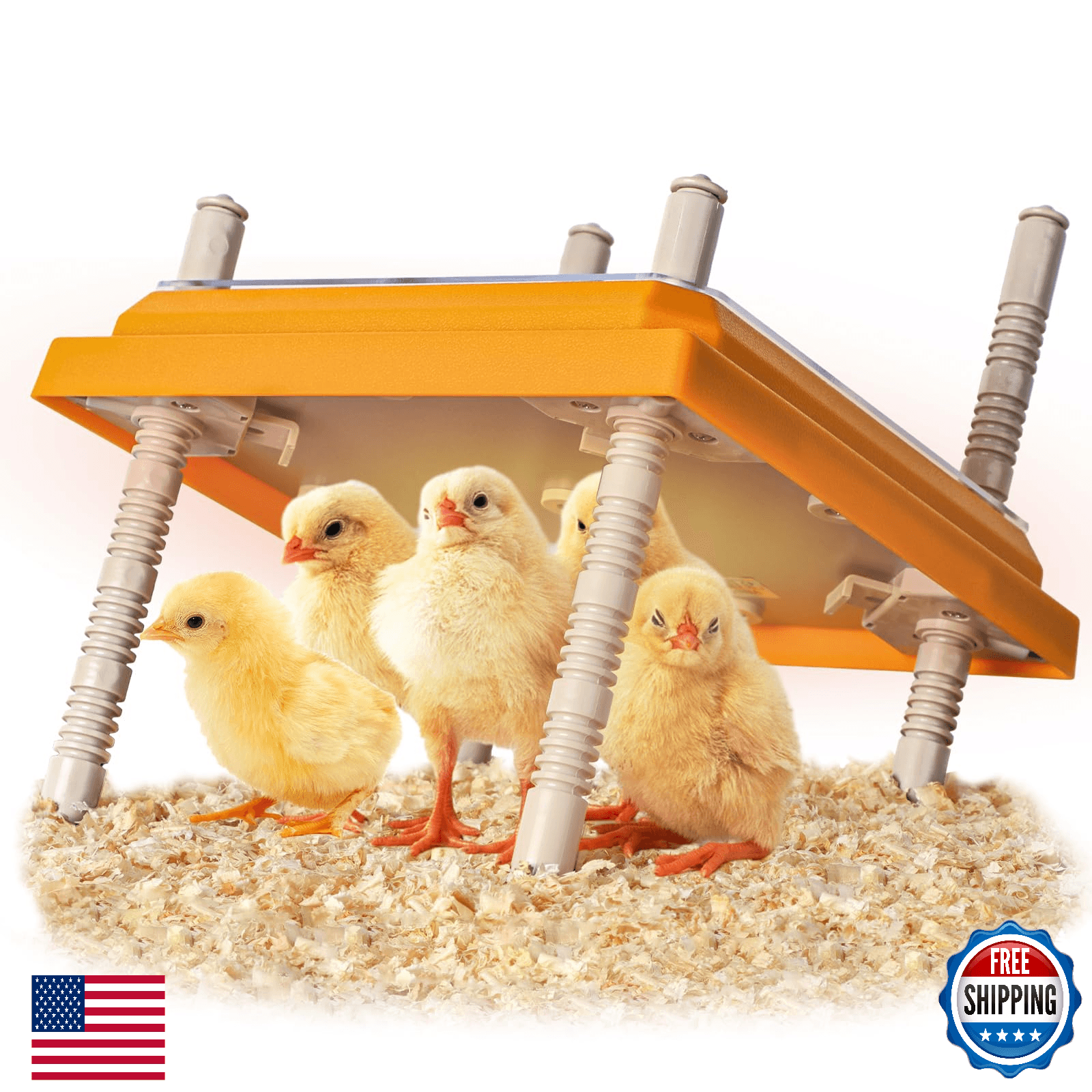 NUGRIART 10"x10" Brooder Heater Plate for 15 Chicks - Safe, Energy Saving - Image 1