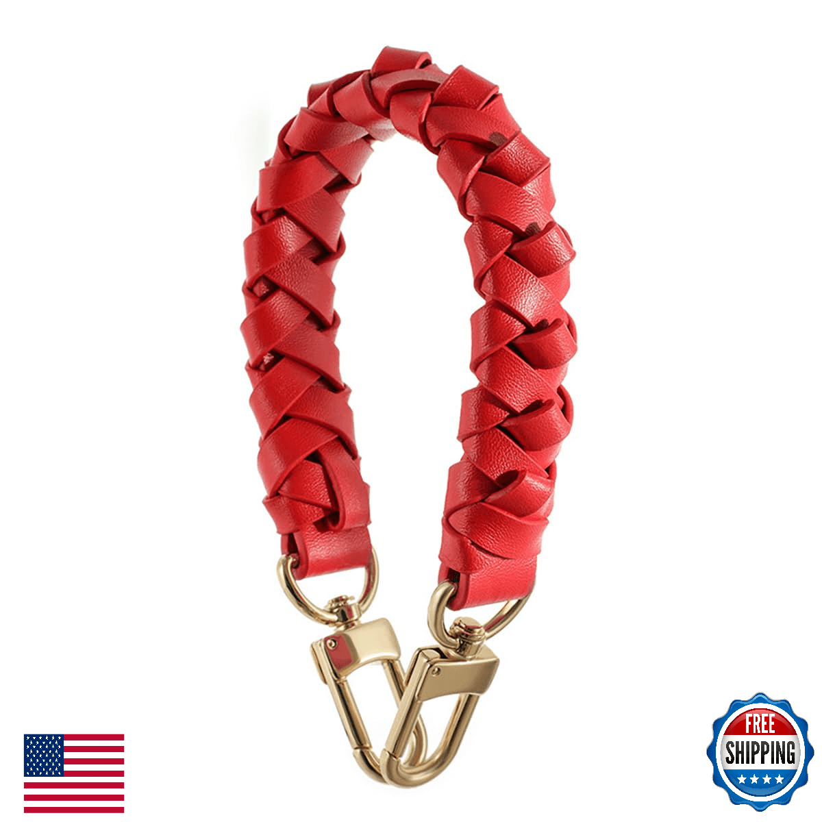 Red Braided Purse Handle for Neonoe Metis Noe BB NM Beaubourg Hobo Bucket Bag Lu - Image 1