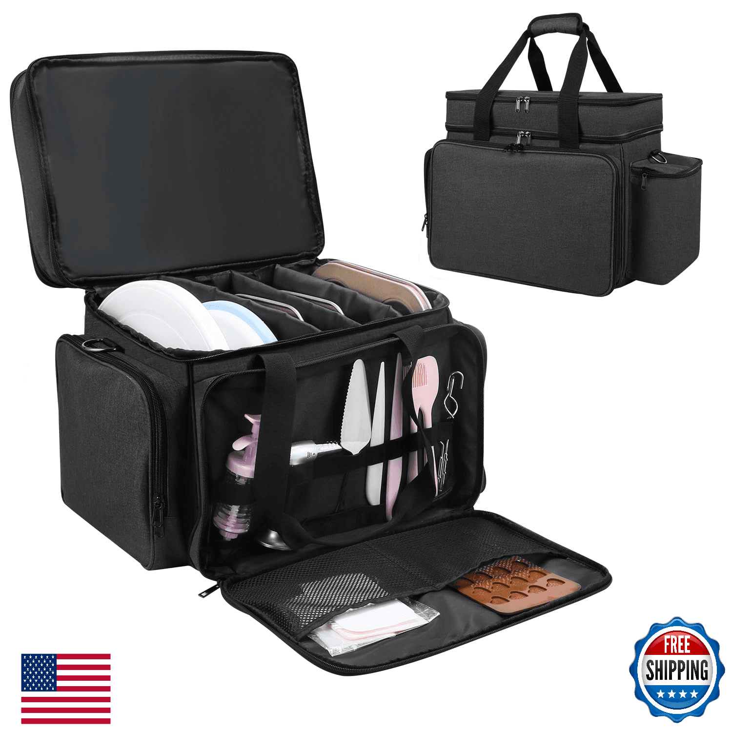 Yumt Baking Supplies Storage Case,Cake Decorating Storage Baking Supplies Organi - Image 1