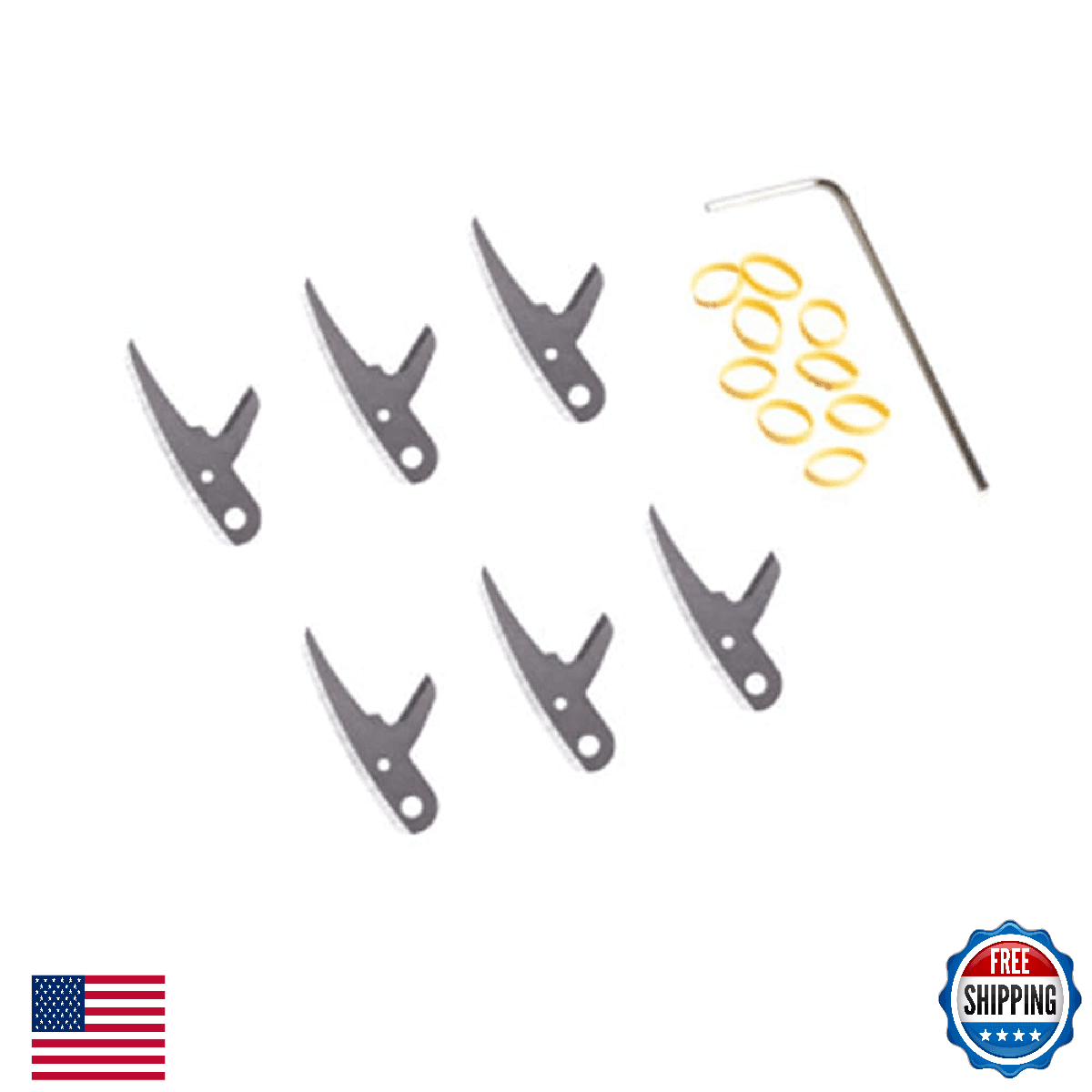 Swhacker #265 Broadhead Blades Kit Levi Morgan 100 Grain 2.0" Cut Replacement - Image 1