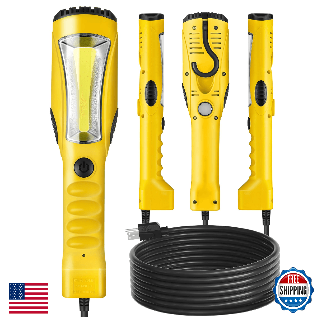 WILAWELS 18W 2000LM COB LED Work Light Handheld Underhood Trouble 25FT - Image 1
