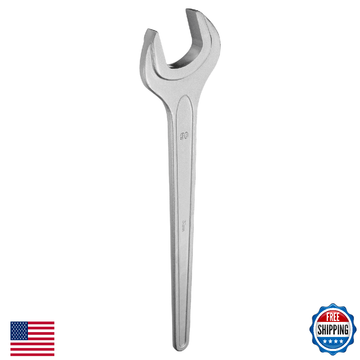 HARFINGTON Single Open Ended Spanner Wrench, 50mm, Thicken CR-V Steel Open End W - Image 1