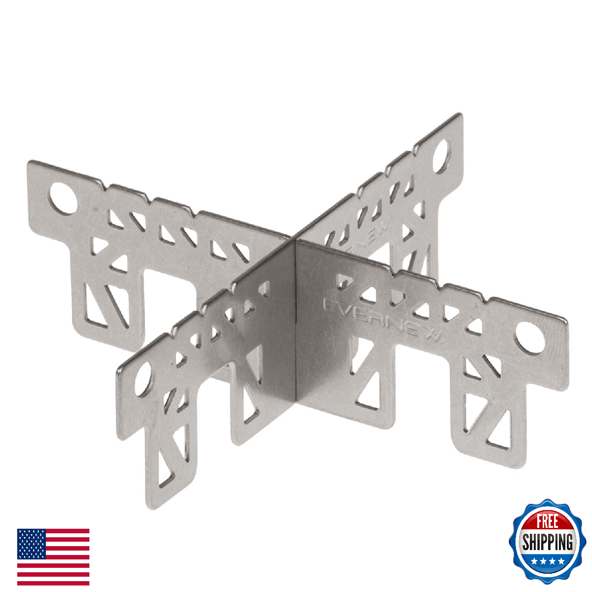 Evernew Titanium Alcohol Stove Cross Stand - Ultralight & Compact - Image 1