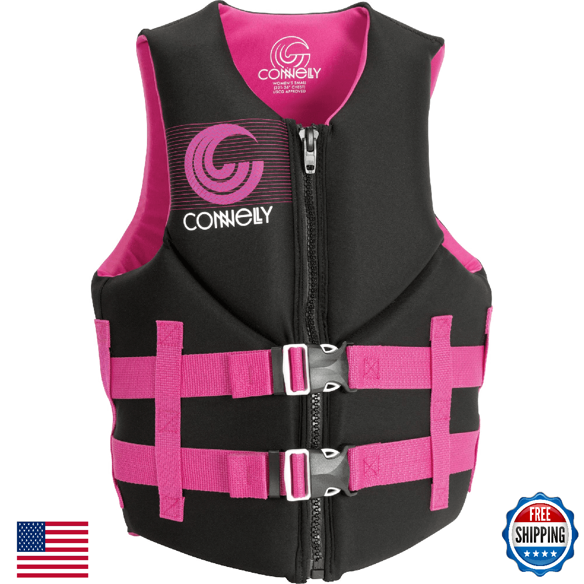 Connelly Women's Promo Neo Vest - USCG Approved, X-Small - Image 1