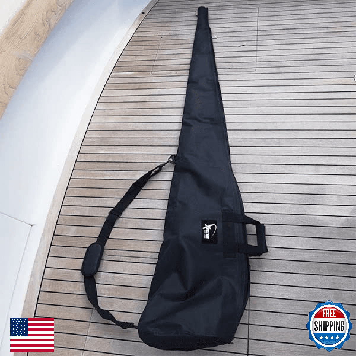 Xtreme Canvas Fishing Rod Bag Universal Fit, Water Resistant, Black 7.5ft - Image 1