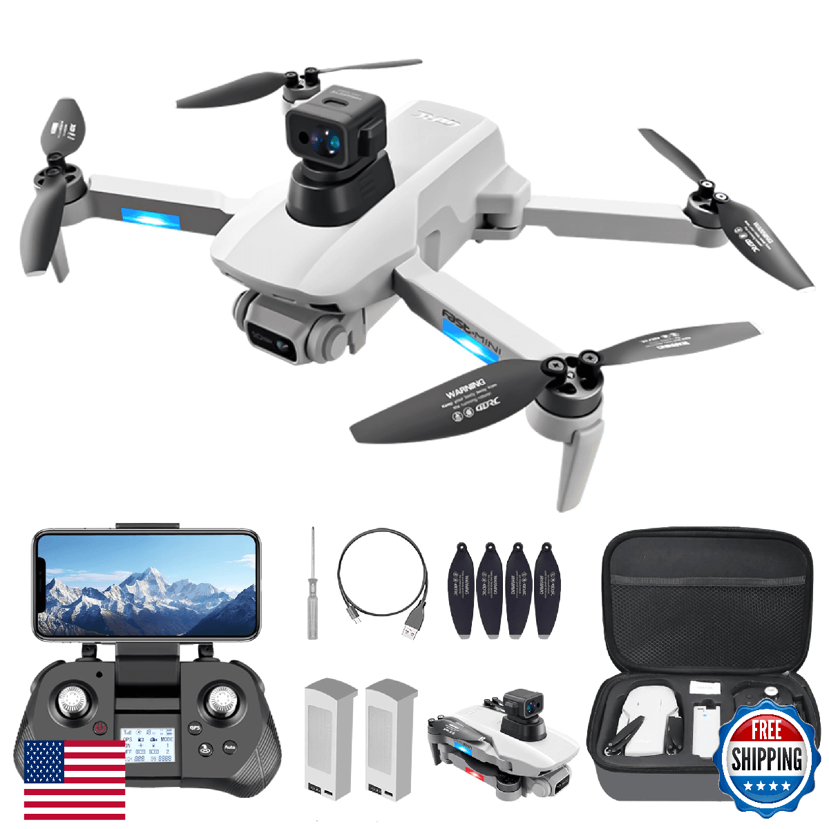 GPS Drone with Camera 4K for Adults | Brushless Motor | Follow Me Mode - Image 1