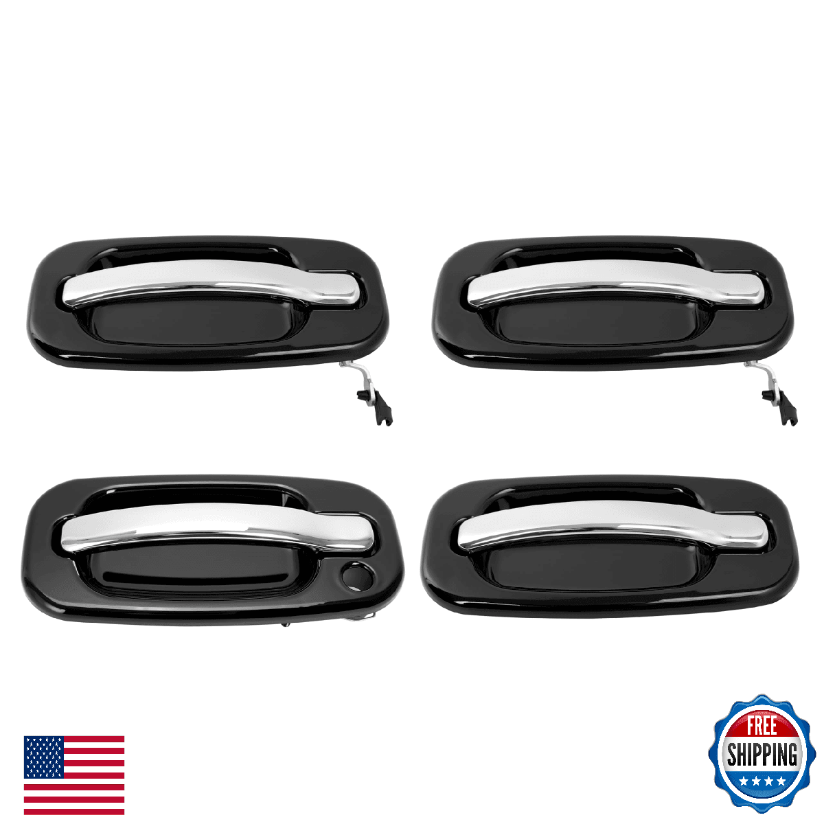 KUAFU Exterior Door Handles 99-07 Silverado Sierra Tahoe Yukon Escalade - Image 1