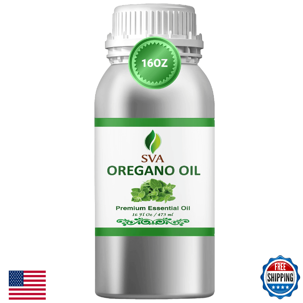 SVA Oregano Essential Oil – 16 Fl Oz – 100% Natural Oregano Oil - for Diffuser, - Image 1