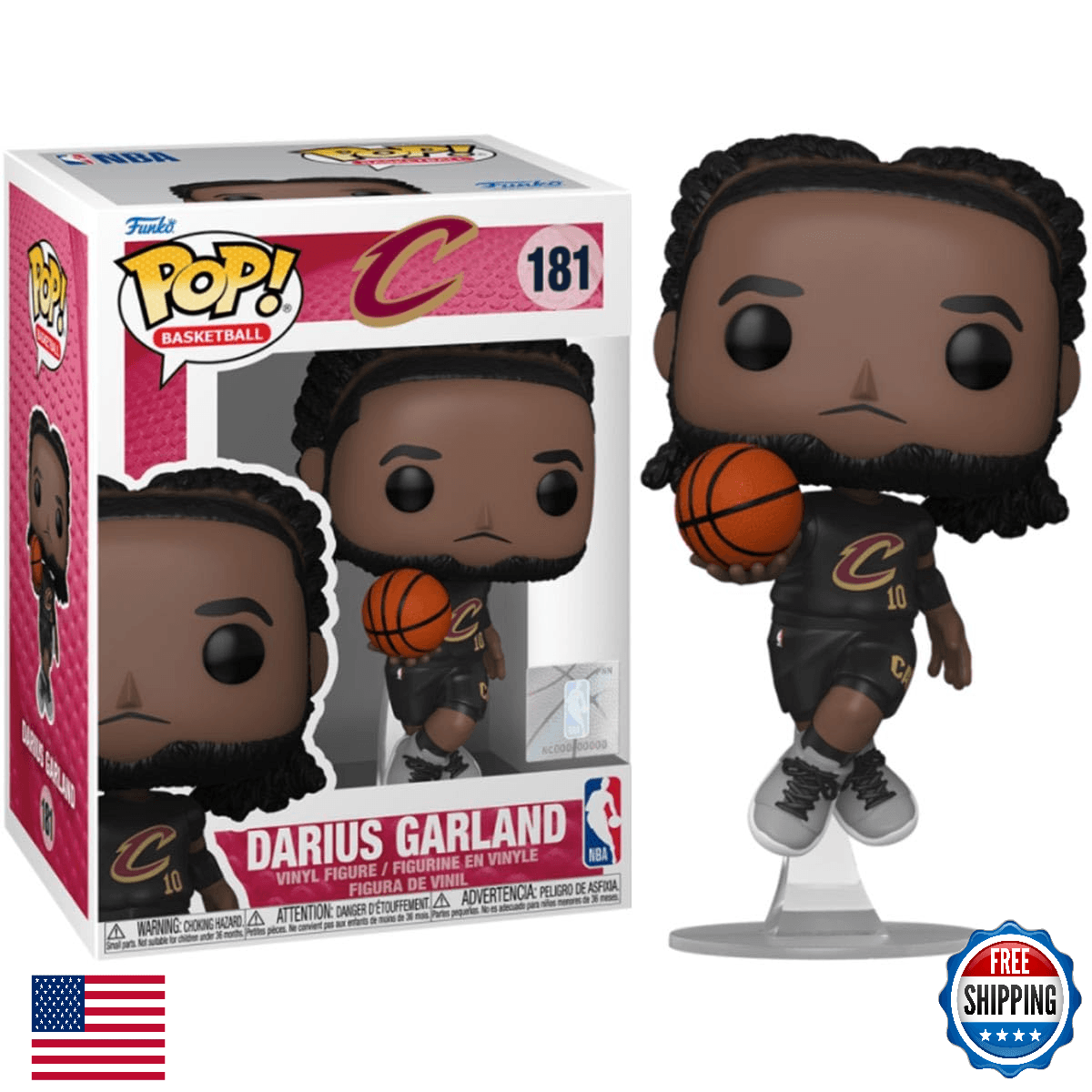 Funko POP! NBA: Cavs - Darius Garland #101 - Vinyl Figure Collectible - Image 1