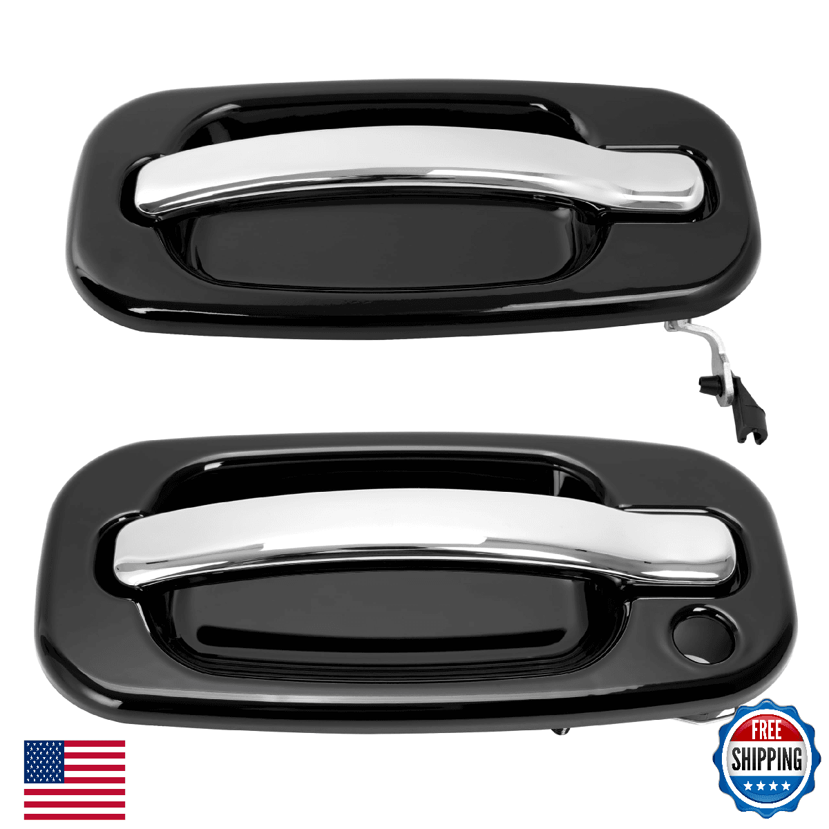 KUAFU Exterior Door Handles for 99-07 Chevy Silverado Tahoe Suburban Escalade - Image 1