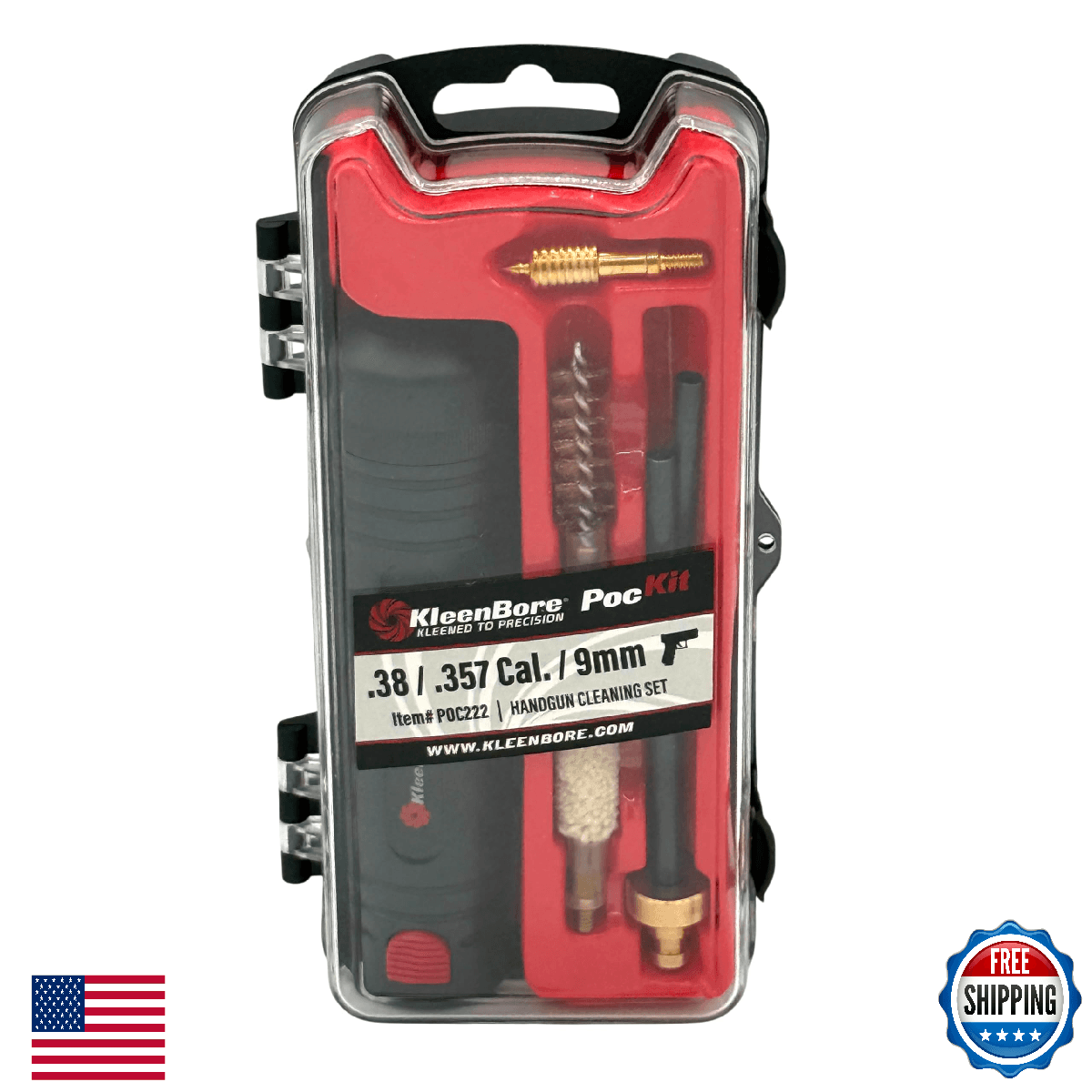 KleenBore .38/.357/9mm Cal. Handgun Cleaning Accessory Kit - Image 1