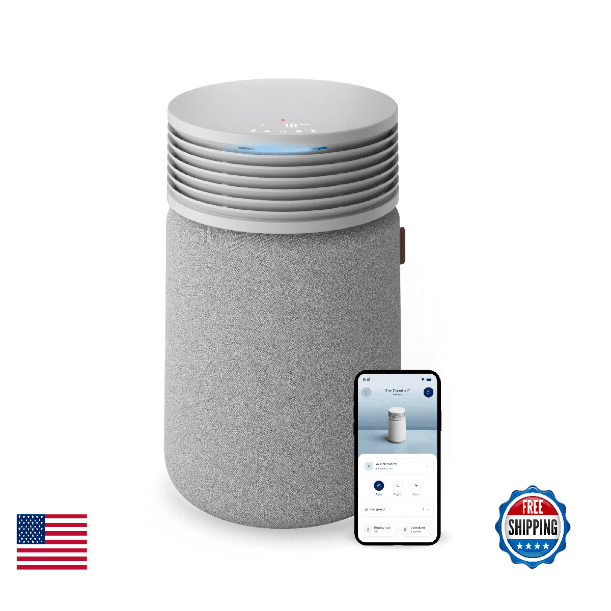 BLUEAIR Blue Signature SP3i Air Purifier for Medium Rooms up to 498 sq ft, HEPAS - Image 1