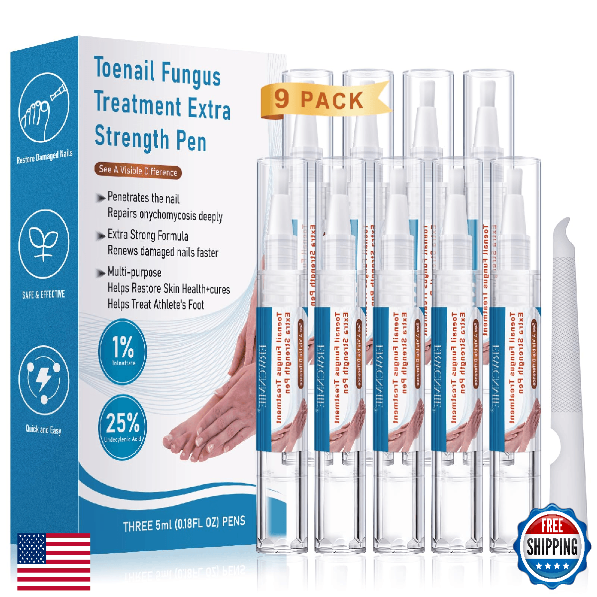 Toenail Fungus Pen, Anti Fungal Nail Repair Pen for Damaged Nails, Toe Nail Fung - Image 1