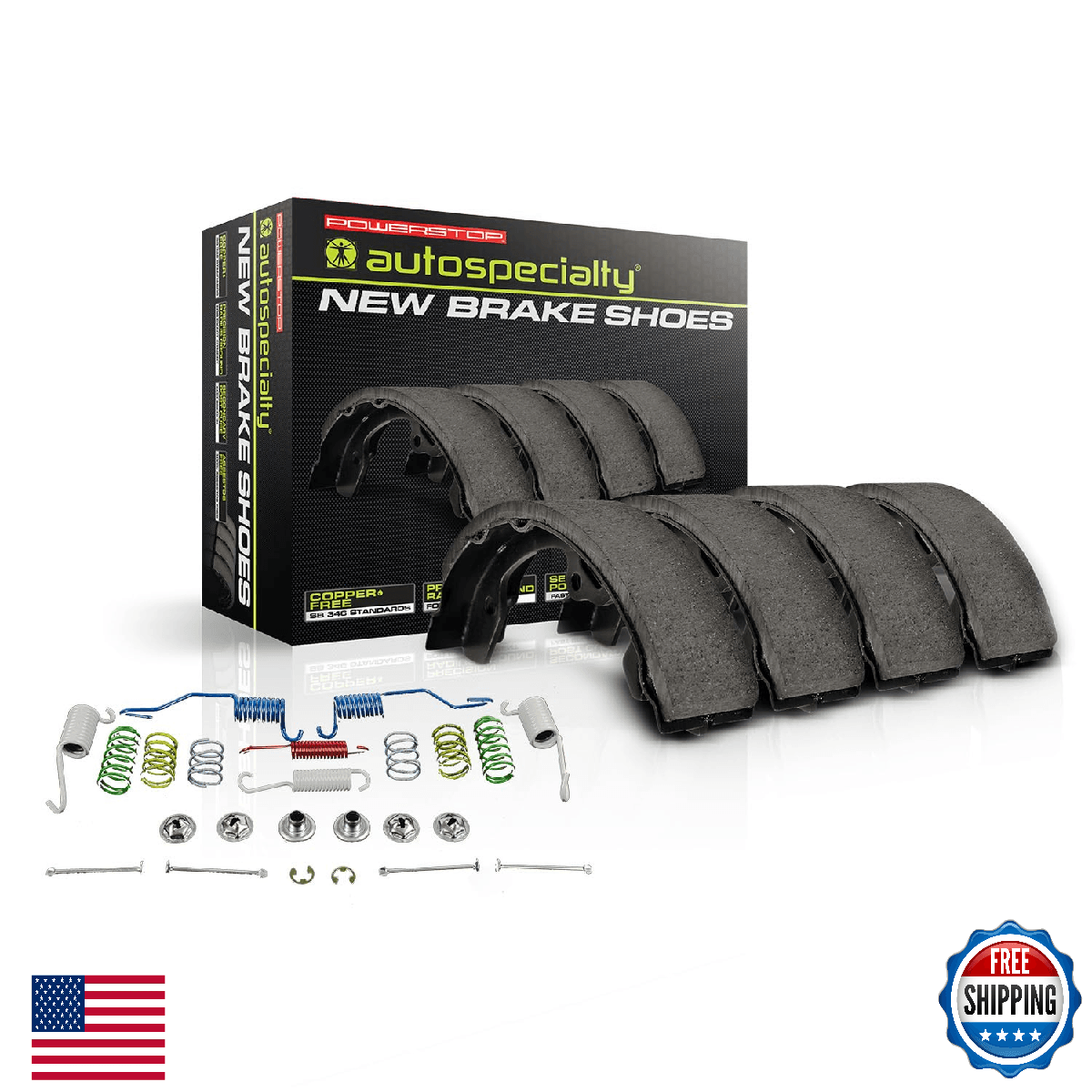 Power Stop Rear SSH871 Autospecialty Brake Shoes w/Hardware Toyota Tacoma - Image 1