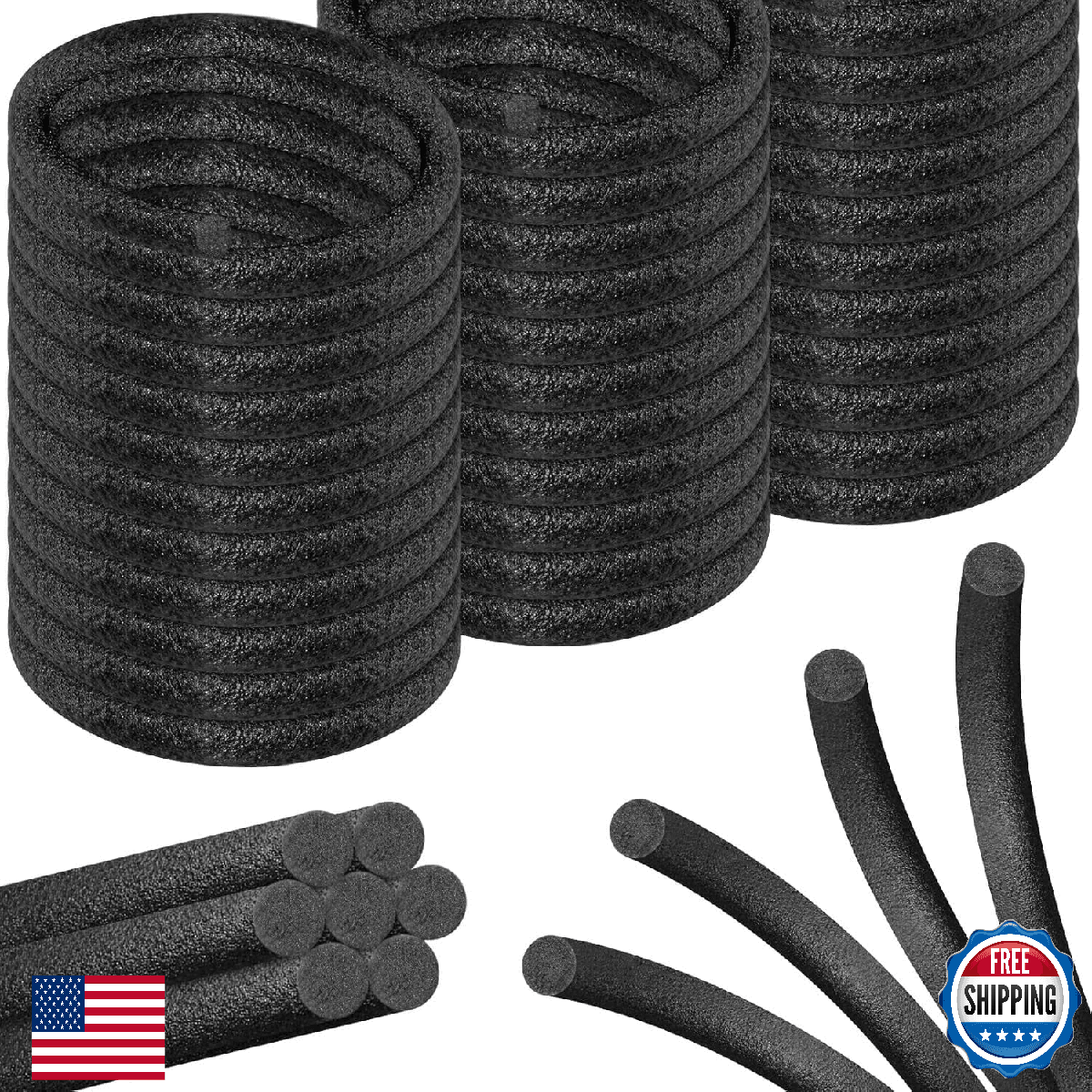 Backer Rod Foam Gap Filler Crack Filler for Concrete Repair Caulk Saver Backing - Image 1
