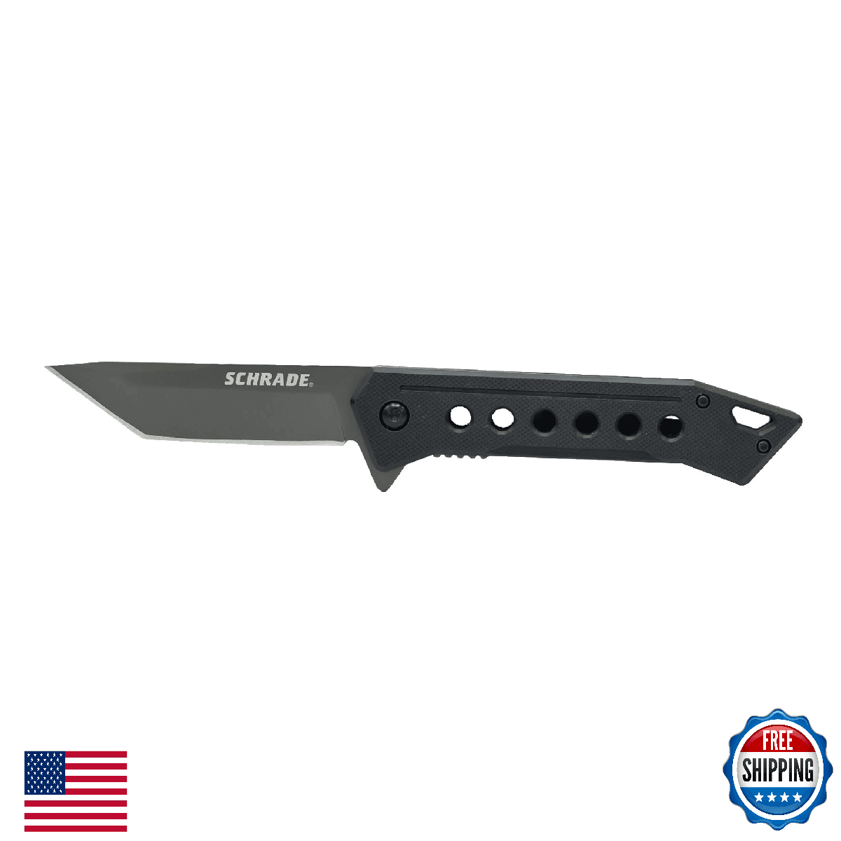 Schrade UG TI 7.75in High Carbon S.S. Ultra-Glide Folding Knife 3.25in Tant - Image 1