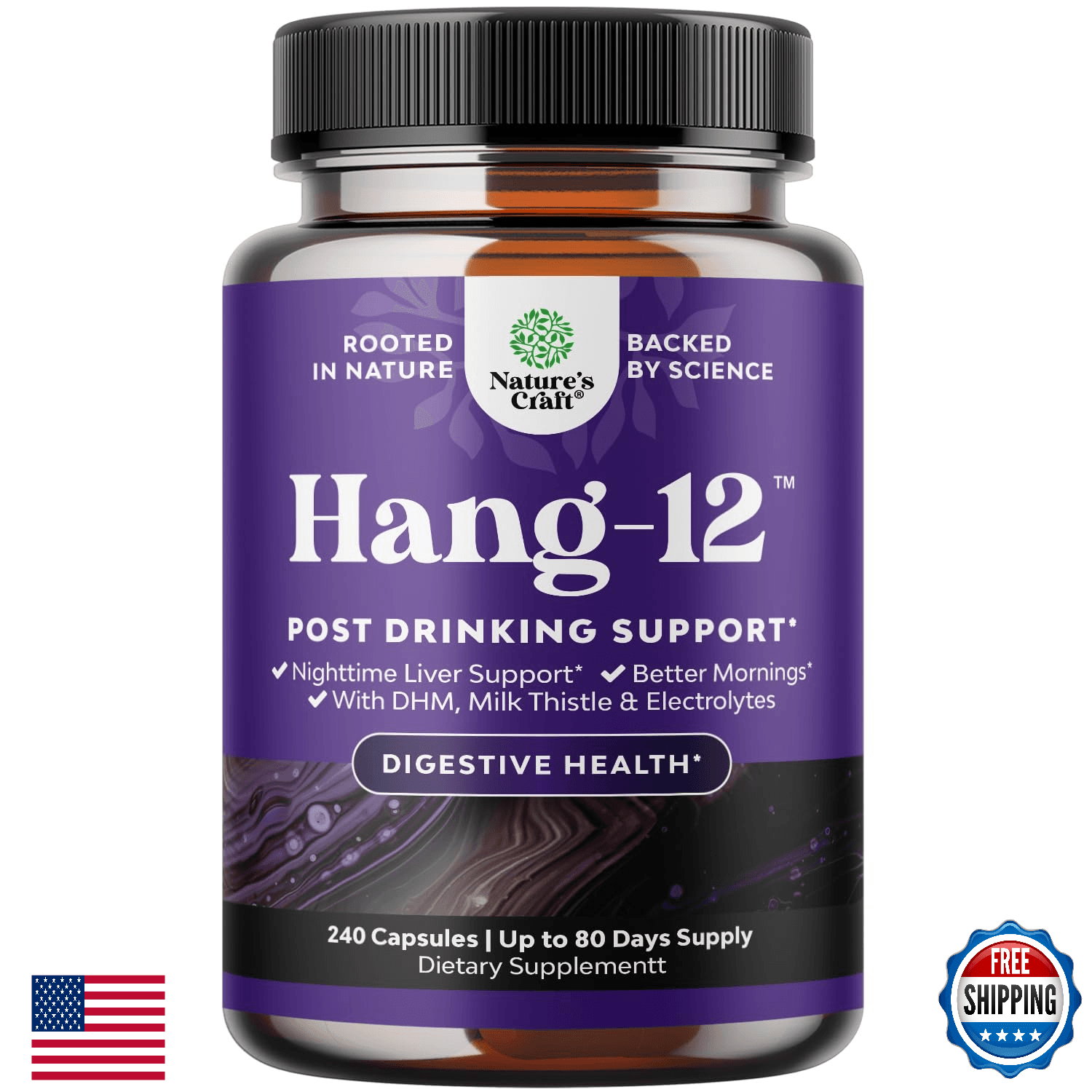 Nighttime Liver Detox & Hydration Pills - Pre/Post Drinking Recovery Support - Image 1